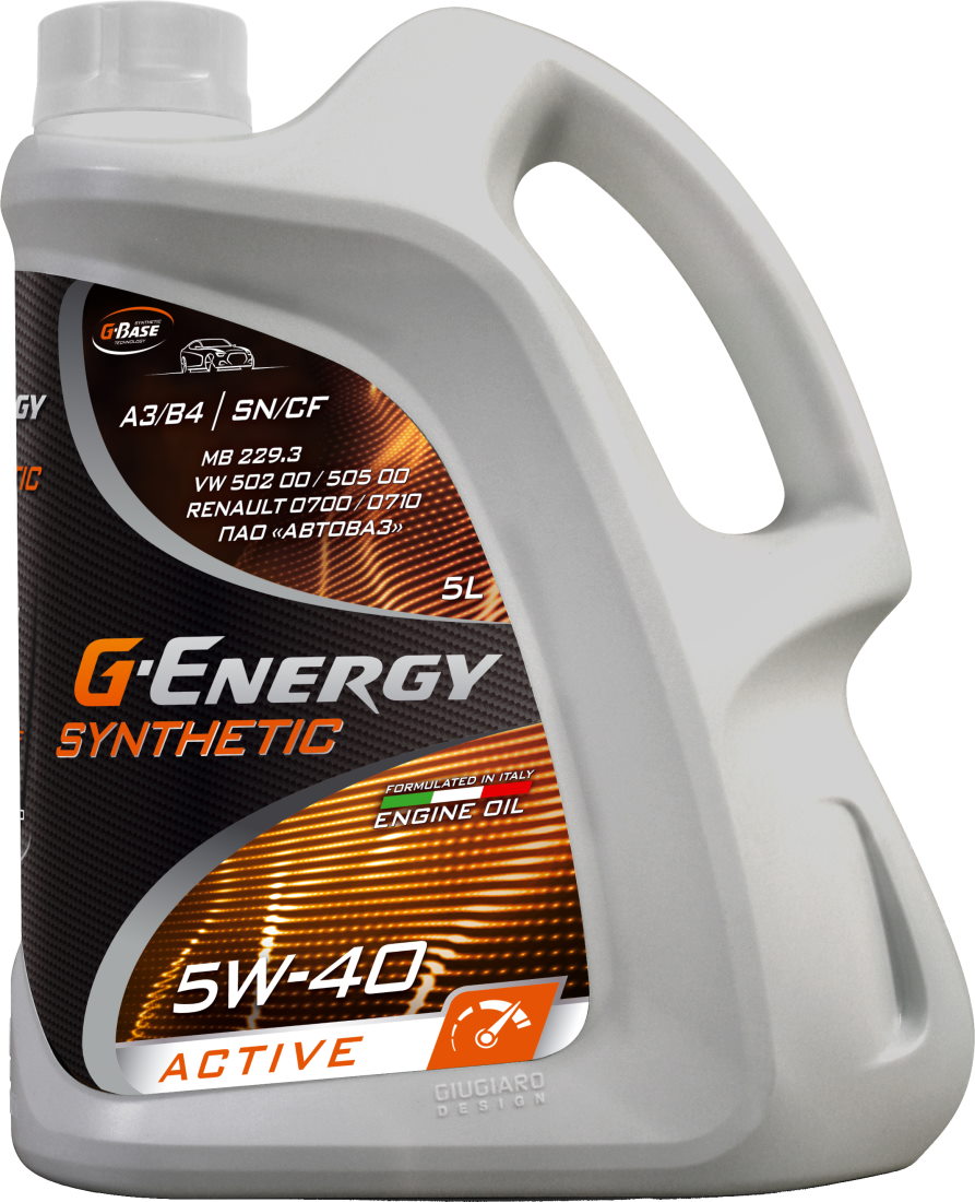 Масло моторное G-Energy Synthetic Active 5W-40 5 л, Масла моторные
